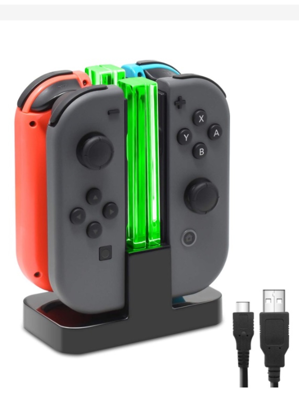 Nintendo Switch JoyCon/OLED Charging Dock Station with Cable BLACK (6.2/7.0)
